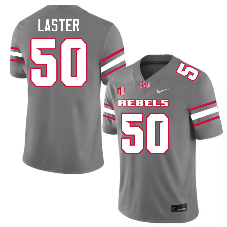 #50 Melvin Laster UNLV Rebels College Football Jersey Stitched-Grey